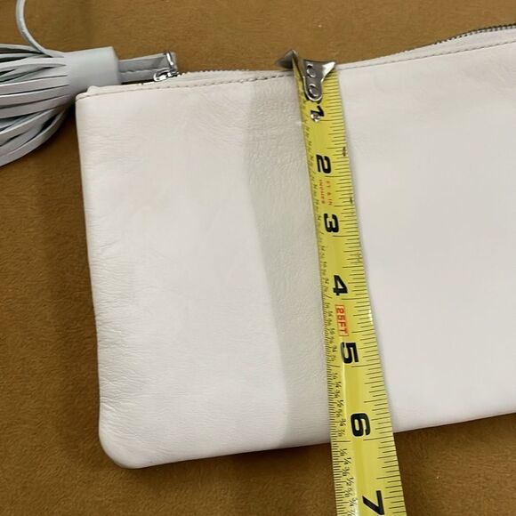 Thacker Nolita Leather Wristlet Cream & Pink - Picture 9 of 10